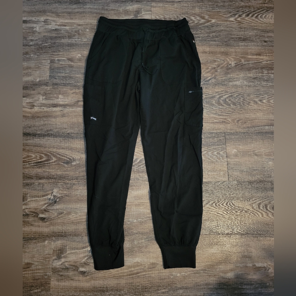 Grey's Anatomy Black Jogger Scrub Pants size LT